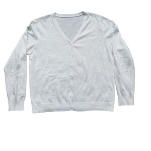 NEW White Button Front V-Neck Cardigan XXL